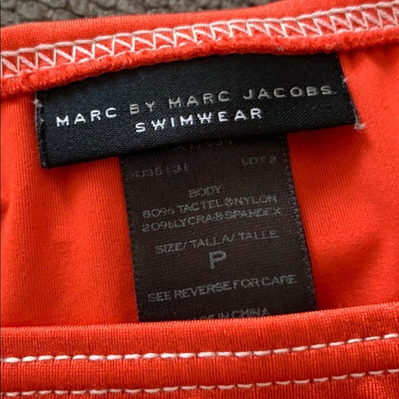 Marc by Marc Jacobs Bold Orange Bandeau Bikini Two Piece - Picture 2 of 6